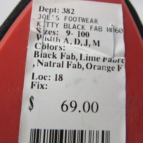 Joe's Jeans Black Flats Women's 6 Slip-on Pointed Toe Business - Picture 7 of 8